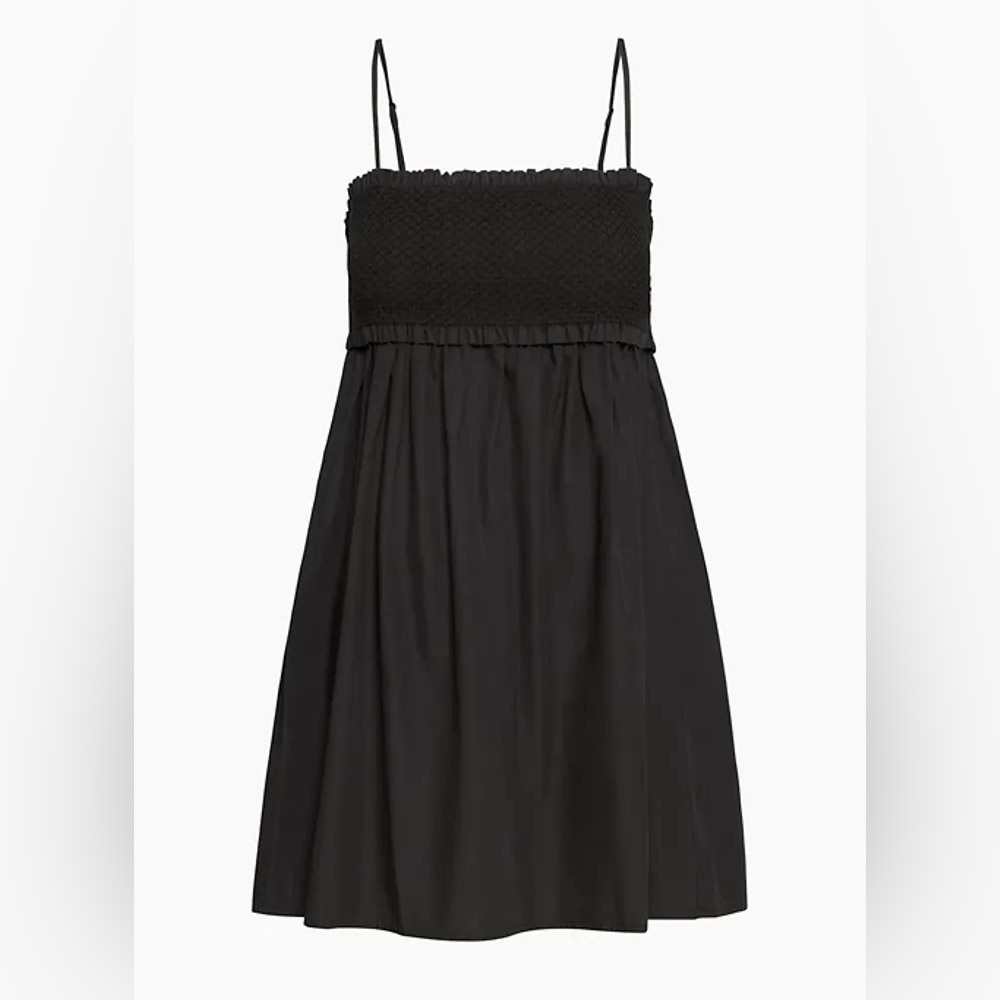 sundays best hadley poplin sleeveless dress black